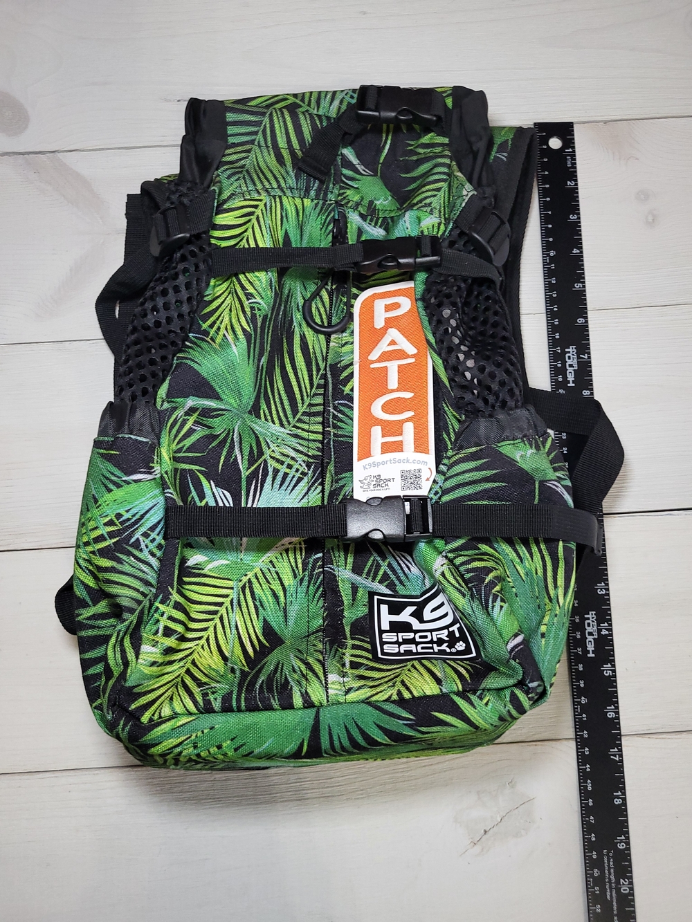K9 Sport Sack Dog Backpack Carrier Tropical Palm Biking Hiking Travel. - Picture 11 of 11